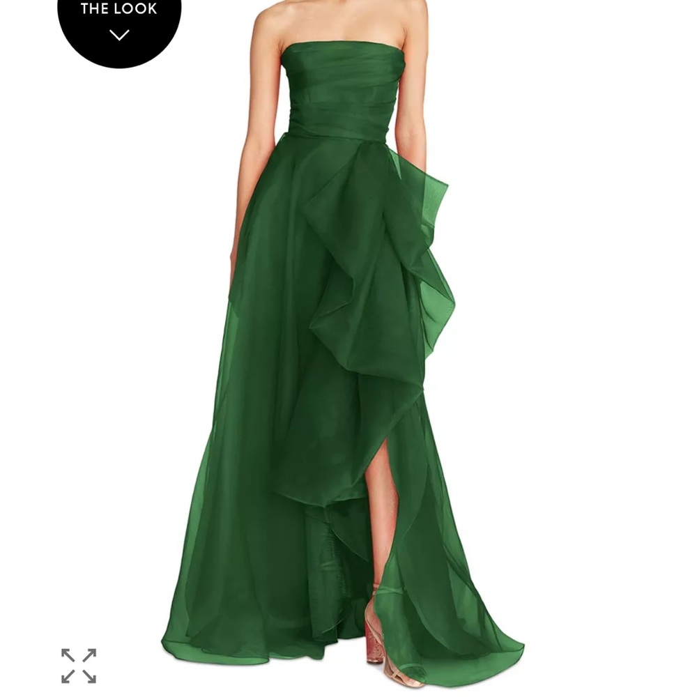 Theia Theresa Draped Gown - Green 8